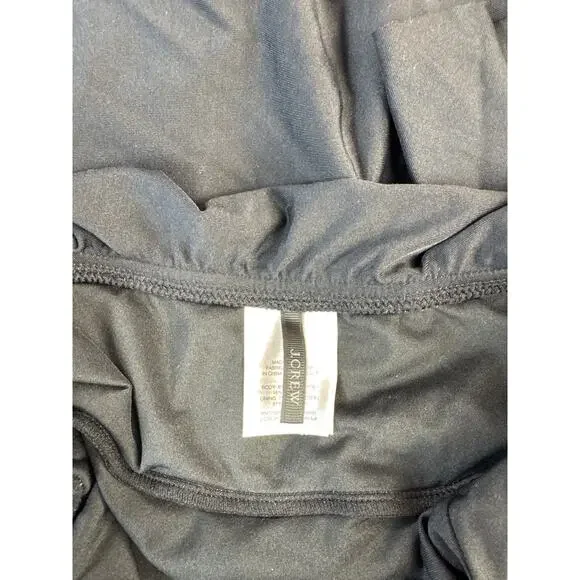 J. Crew Ruffle Tiered One Piece Swimsuit Full Coverage Black Size 12 - Picture 6 of 7